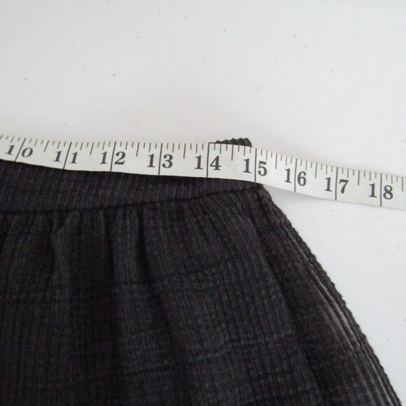 Reiss Skirt 8 Black Ribbed Mini Pleated Goth Dark Coquette Girl Grunge Feminine - Picture 8 of 13